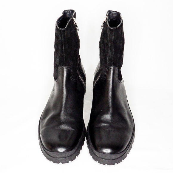 BALLY Men's Leather Suede Black Boots Primel 12 US - Picture 3 of 8